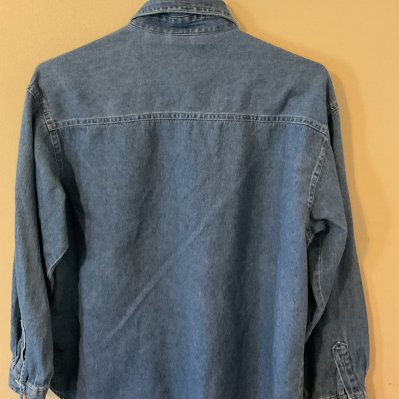 Authentic DISNEY UNLIMITED Denim Shirt with Mickey Mouse Embroidery - Picture 4 of 4